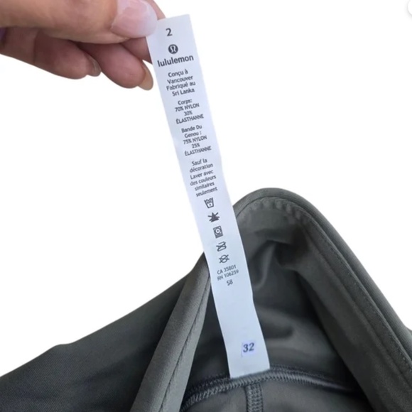 Lululemon In Focus Run Tight – Grey Sage – Size 2 - Picture 7 of 7
